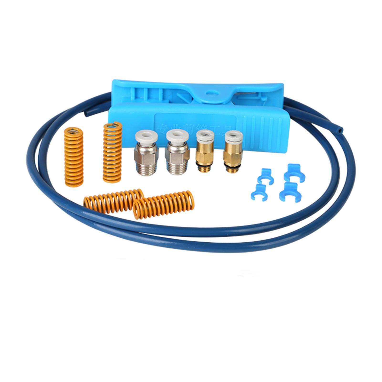 Creality Capricorn Premium XS Bowden PTFE Tube 1 Meter and Pneumatic Fittings Kit with Tube Cutter multicolour