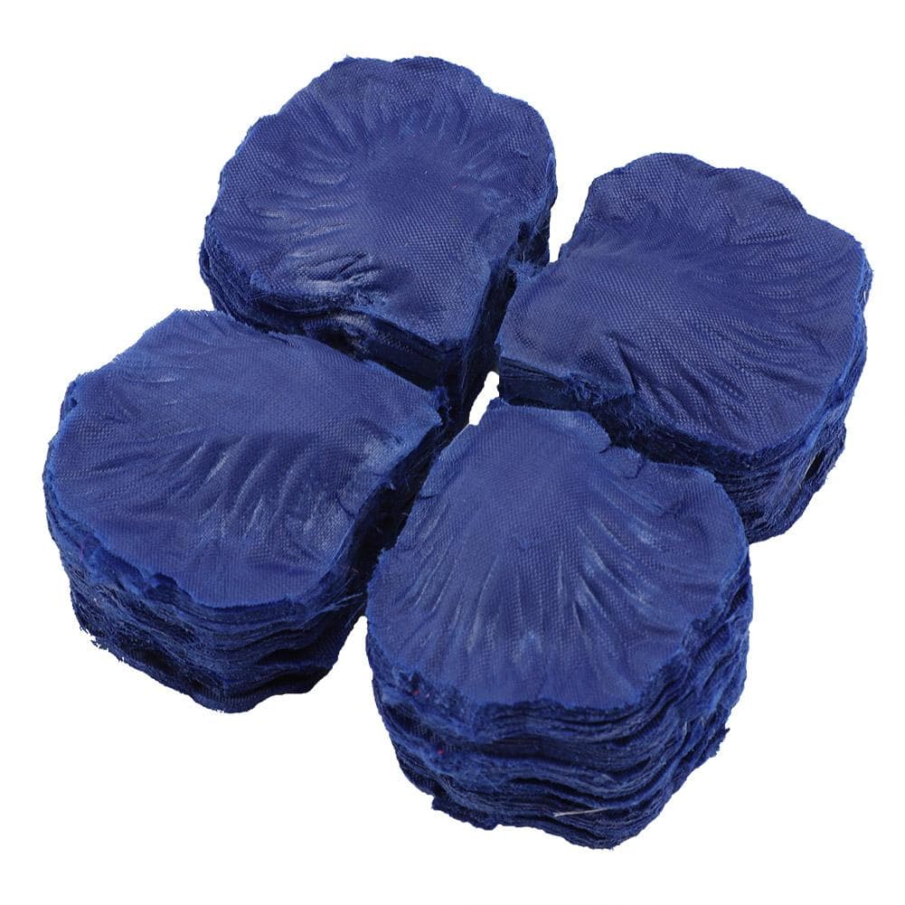 1000pcs Silk Flower Petals Simulation Roseleaf for Wedding Table Decoration (Deep blue)