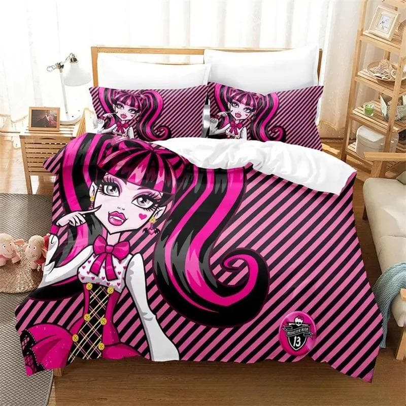 Personelity Monster Cartoon High Bedding Sets exquisite bed supplies set duvet cover bed comforter set luxury birthday gift 70x133cm 2pcs