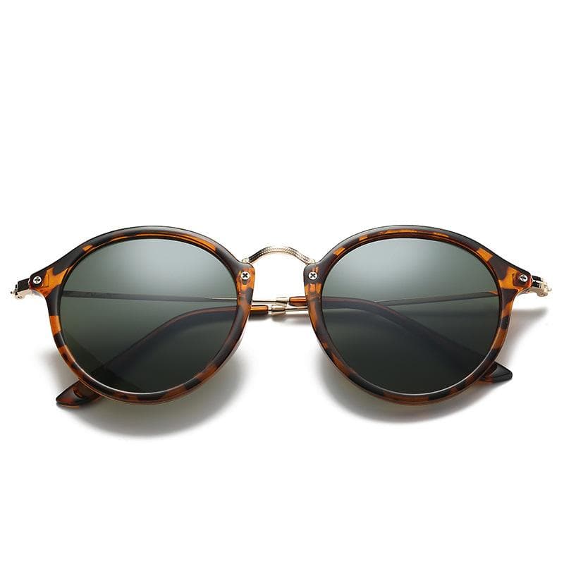 Fashion Round Metal Frame Mirror Sunglasses Women Men  Retro Brand Designer Sunglasses Trending UV4 Gafas De Sol Mujer As Picture