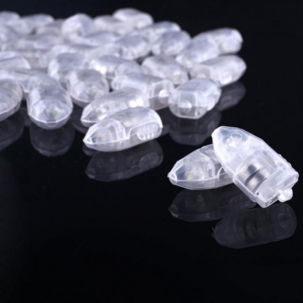 10 Pcs LED Light Lantern Mini Waterproof Bullet Wedding Birthday Party Decor white