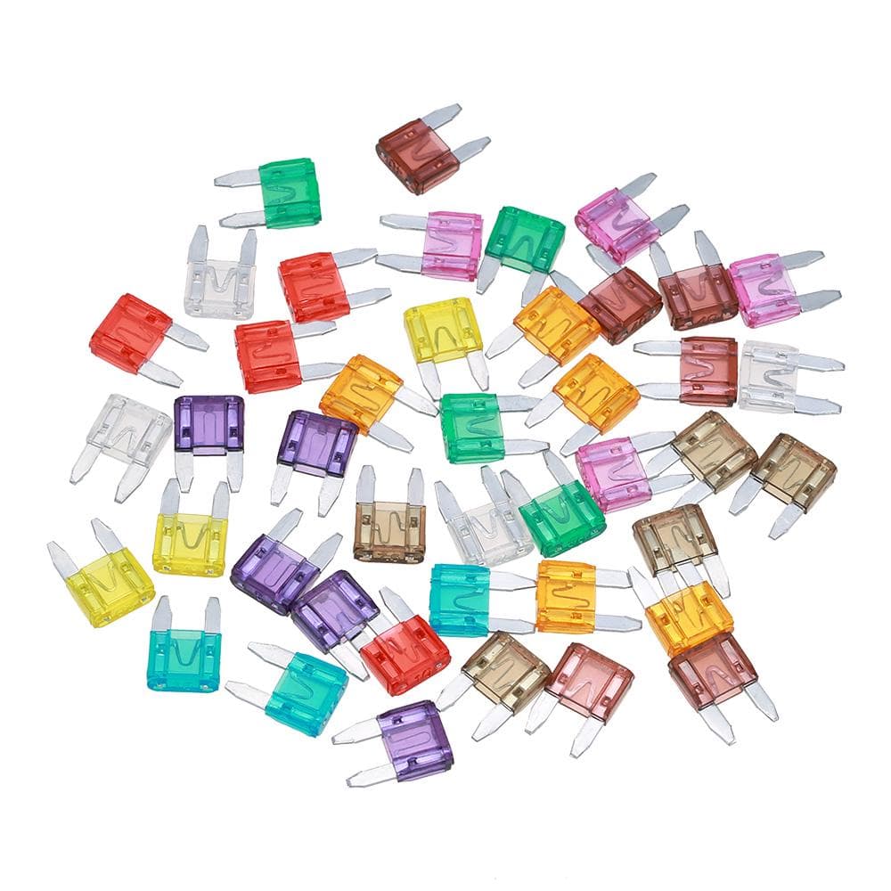 100pcs Mini Blade Fuses Auto Car Truck Assortment Fuse Kit 3A 5A 7.5A 10A 15A 20A 25A 30A 35A