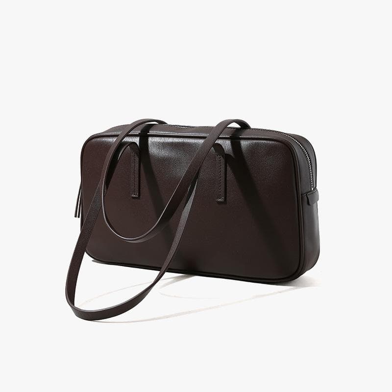 Top-tier Leather Tote Bags for Autumn and Winter Offer Ample Capacity for Boston Bags, Commuter Handbags and Luggage coffee