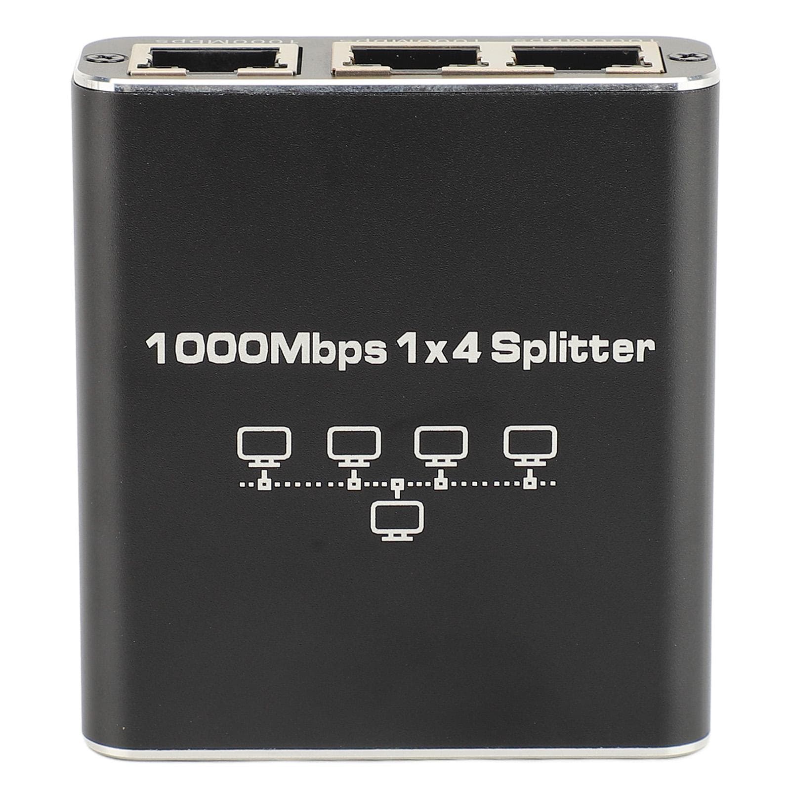 Ethernet Splitter 1 to 4 High Speed 1000Mbps RJ45 Gigabit Ethernet Splitter for Cat5 5e 6 7 8