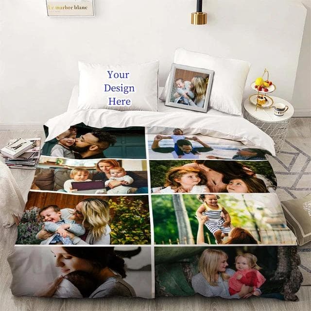 3D Custom Po Bedding Set Interesting Creative Customized Duvet Cover With Pillowcases Twin Full Queen King Size Dropshipping Au-Double180x210cm
