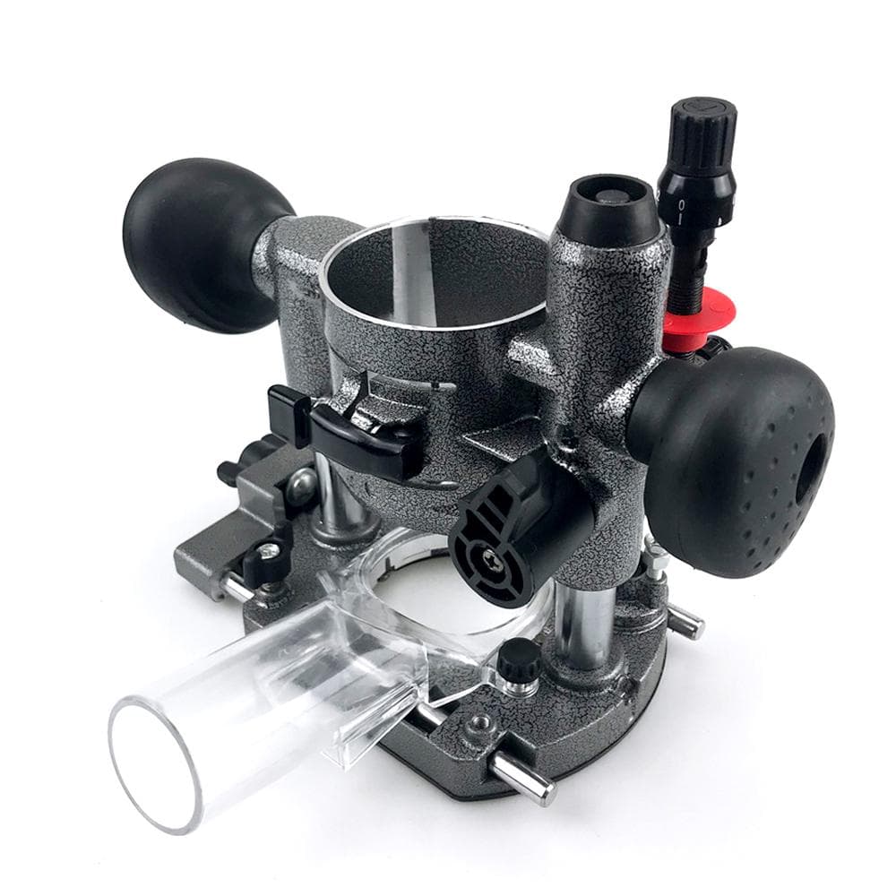 Compact Aluminum Plunge Router Bracket Milling Trimming Machine Base Trimming Milling Grooves multicolour