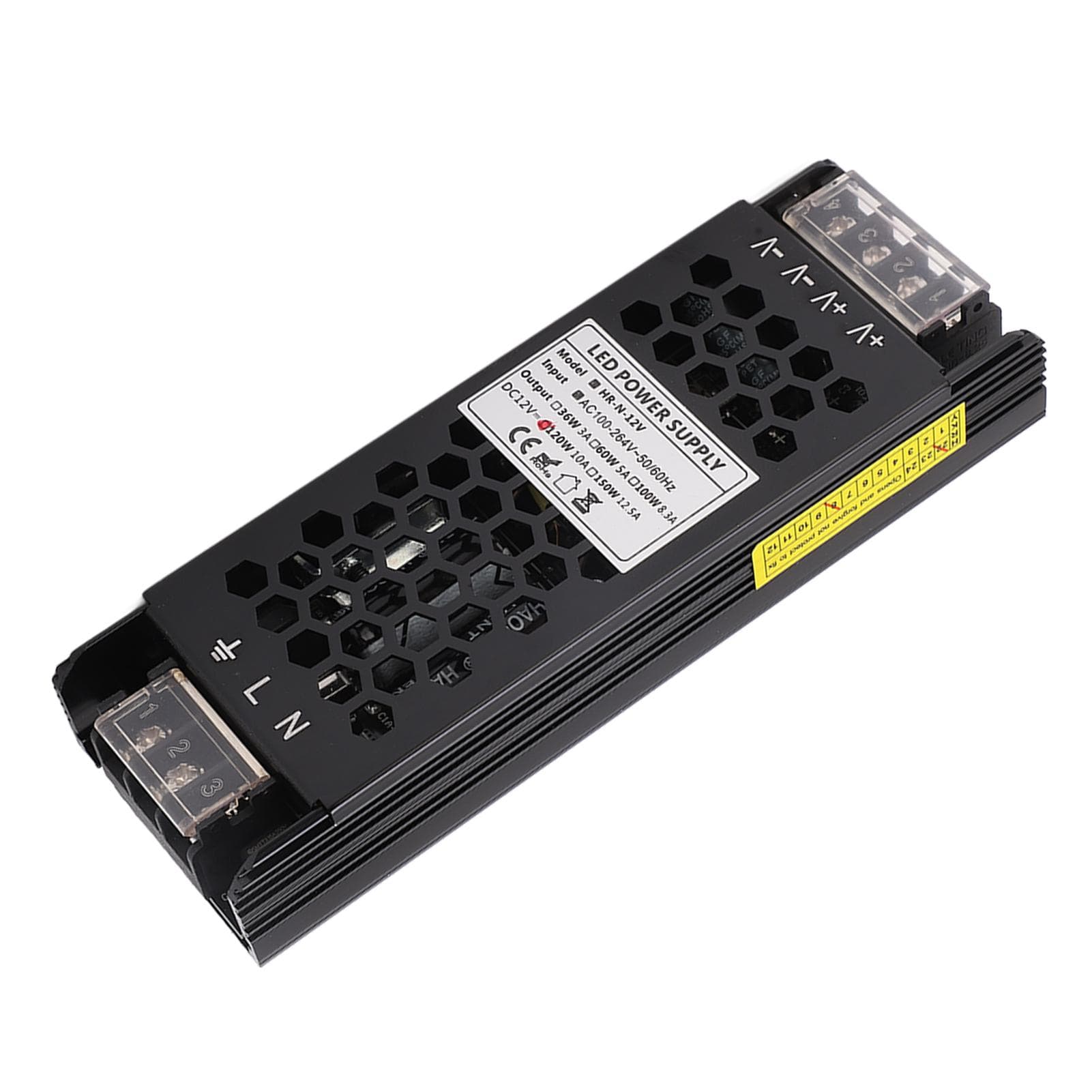 LED Driver 120W DC12V Hollow Case Fast Heat Dissipation Constant Voltage Power Supply Adapter
