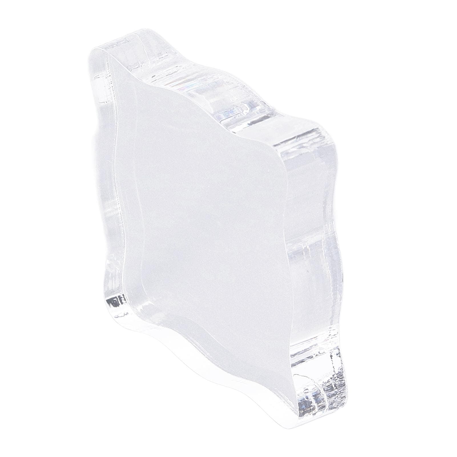 Acrylic Stamp Block Acrylic Handle Curved DIY Stamp Craft Rubber Stamp Transparent StampTL005