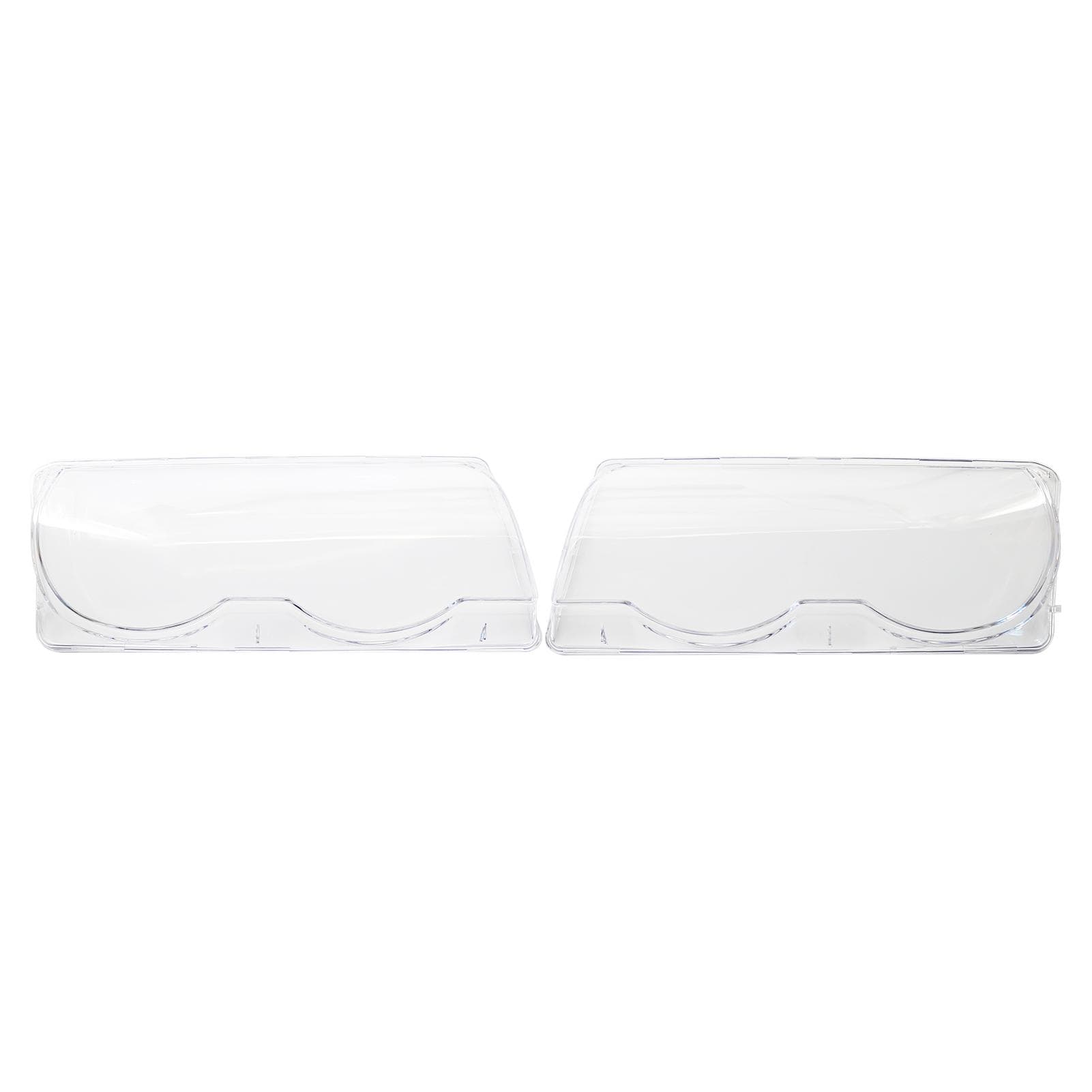 Left & Right Pair Headlight Cover Headlamp Lens Cover Replacement for BMW 7-Series E38 Facelift transparent