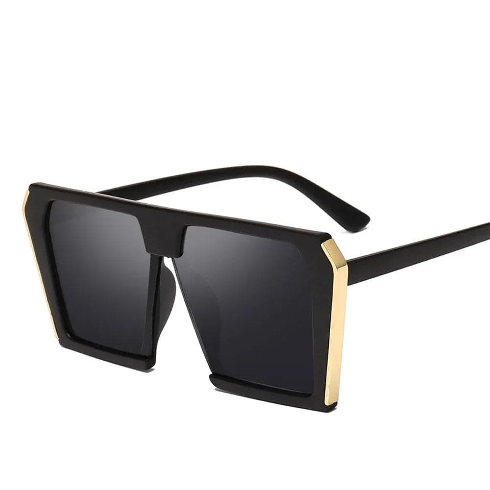 Trendy Big Box Square Sunglasses Women Designer Retro Shades Unisex Fashion Sunglasses for Female Male As Picture