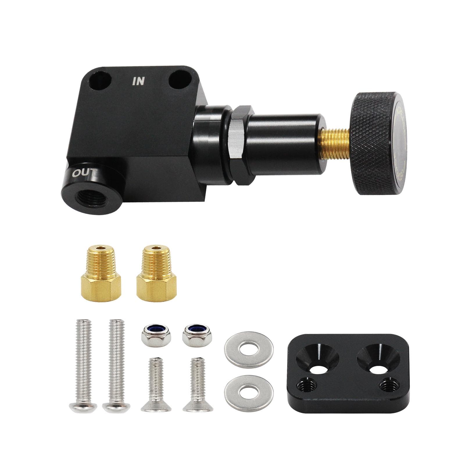 260-8419 Adjustable Proportioning Valve Knob Pressure Adjustments Range from 100-1000 PSI black