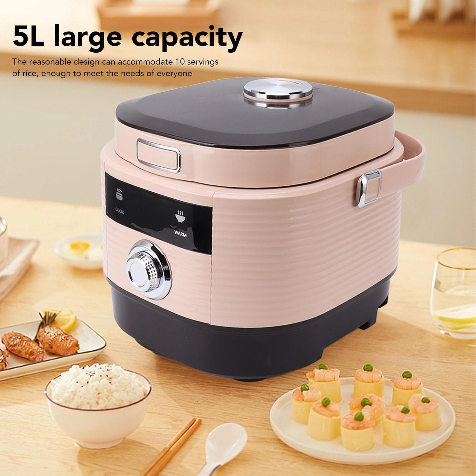 900W Rice Cooker Multifunctional Large Capacity Electric Pressure Cooker Slow Cooker Steamer L
