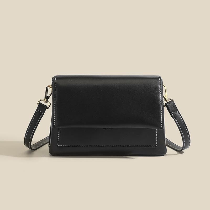 Spring French Light Luxury Organ Bag for Women, Versatile Small Square Bag, Single Shoulder Bag black