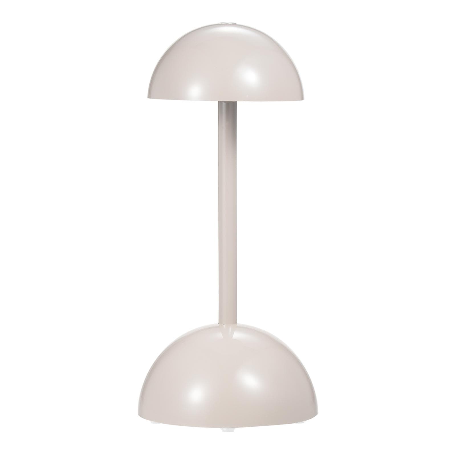 Modern Table Lamp Mushroom Shape Nightstand Lamp Touch Control LED Desk Lamp Cordless Bedside Lamp grey