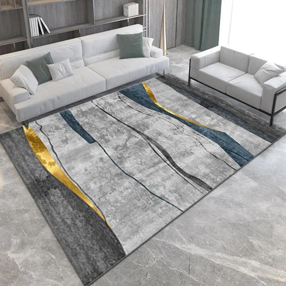 Nordic Geometric Carpet for Living Room Sofa Coffee Table Large Area Rug Bathroom Non Slip Modern Luxury Bedroom Decor Floor Mat 40 x60cm