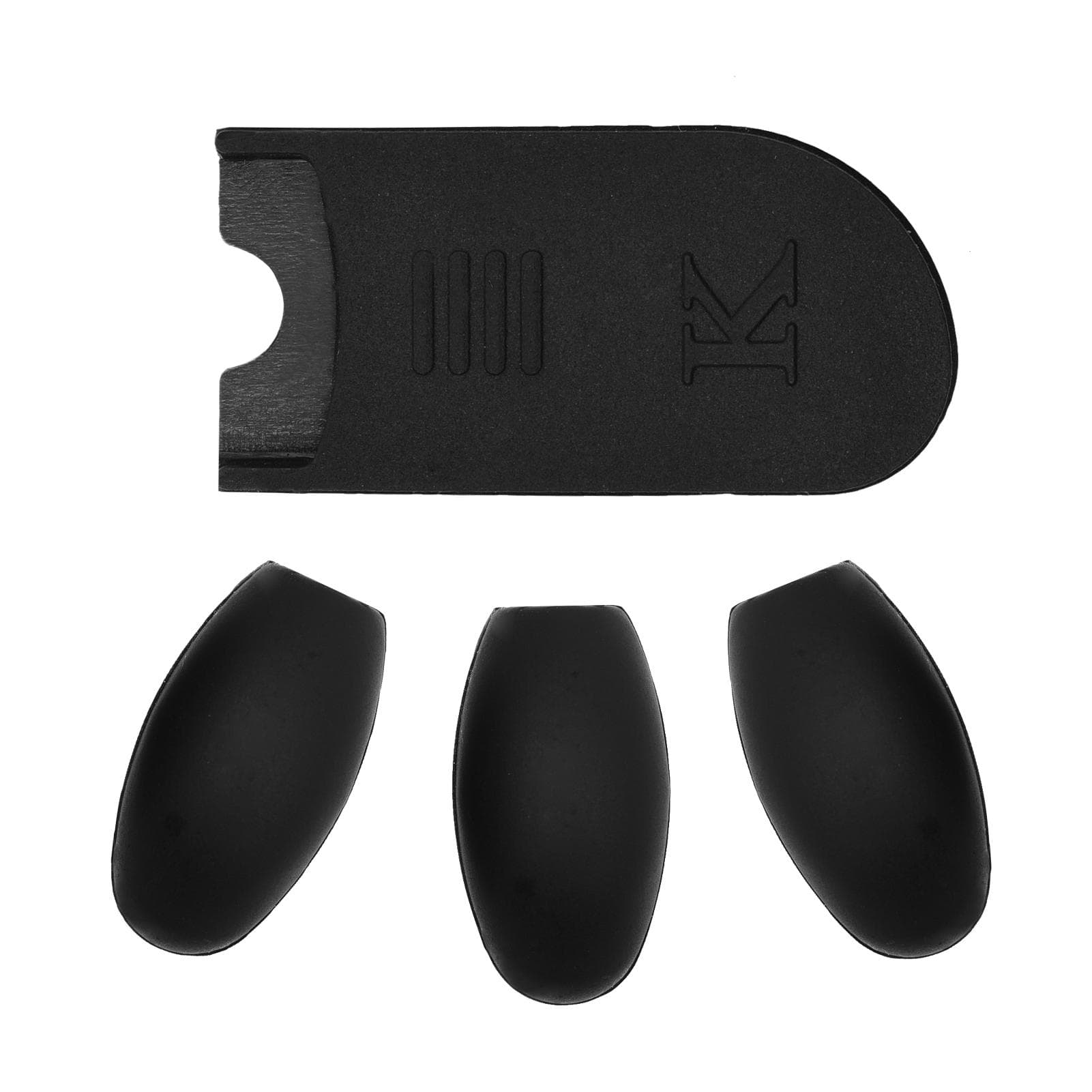 Saxophone Thumb Rest Cushion Palm Key Riser Pads Set Silicone Gel Finger Protector for Alto Tenor black