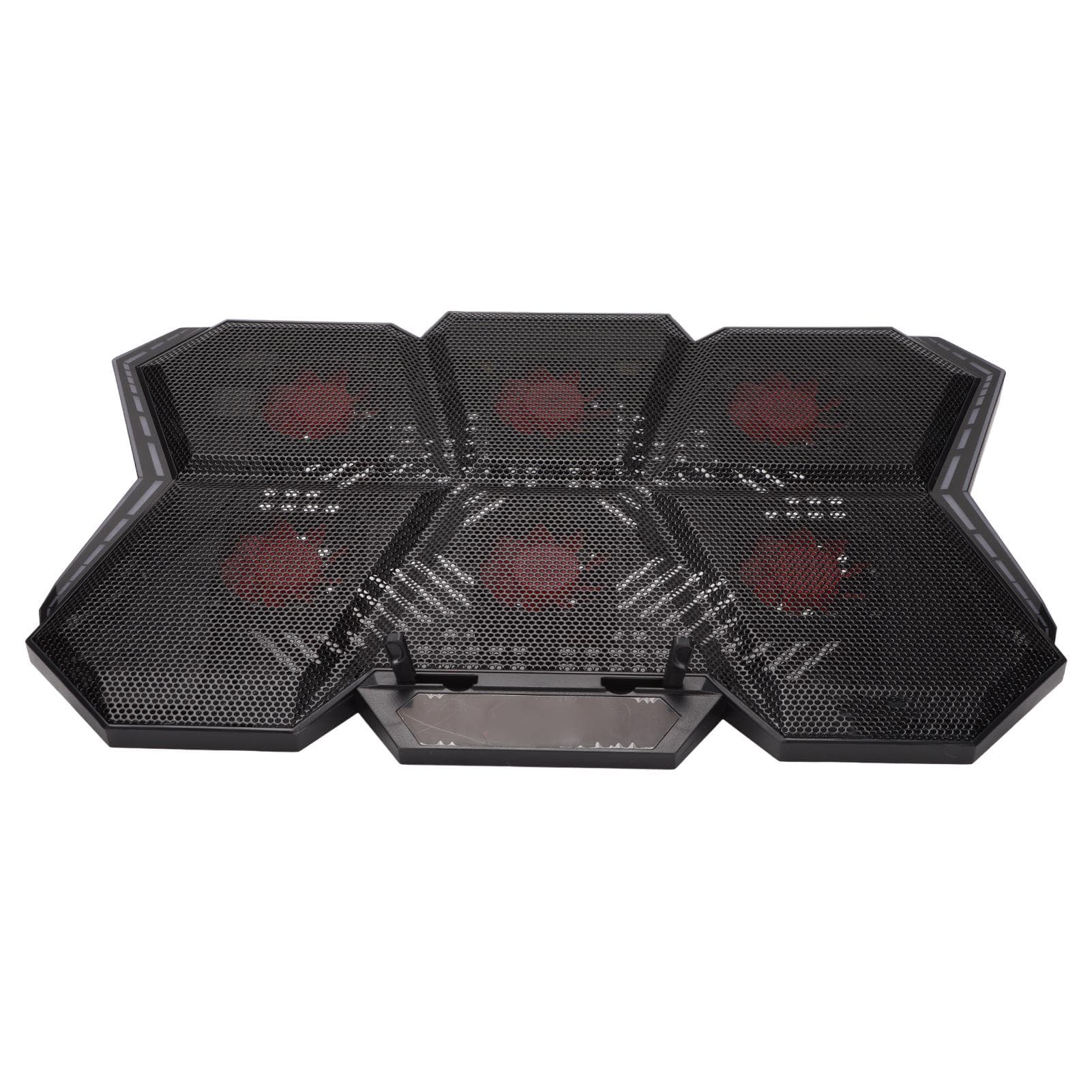 Laptop Cooler 2600+-10percent RPM 73.25CFM 6 Ultra Quiet Fans Height Adjustable with Dual USB Ports for