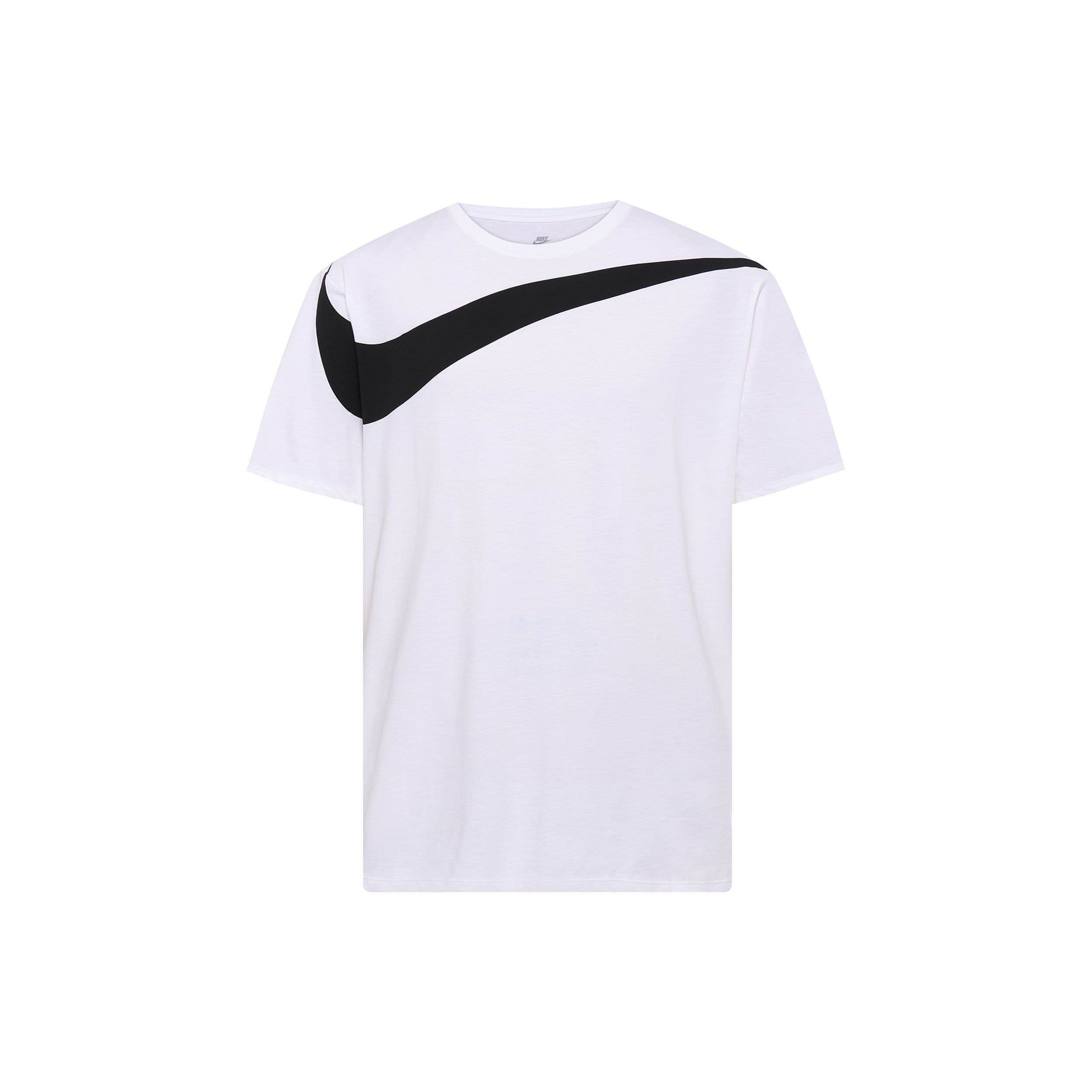 Nike Swoosh Round Neck Sport Short Sleeve Tee Unisex Tops White 856490-100 XL