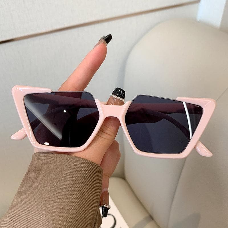 Vintage Designer Irregular Sunglasses Women Men Luxury Candy Gradient Eyeglasses Punk Pink Shades Trendy Sun Glasses