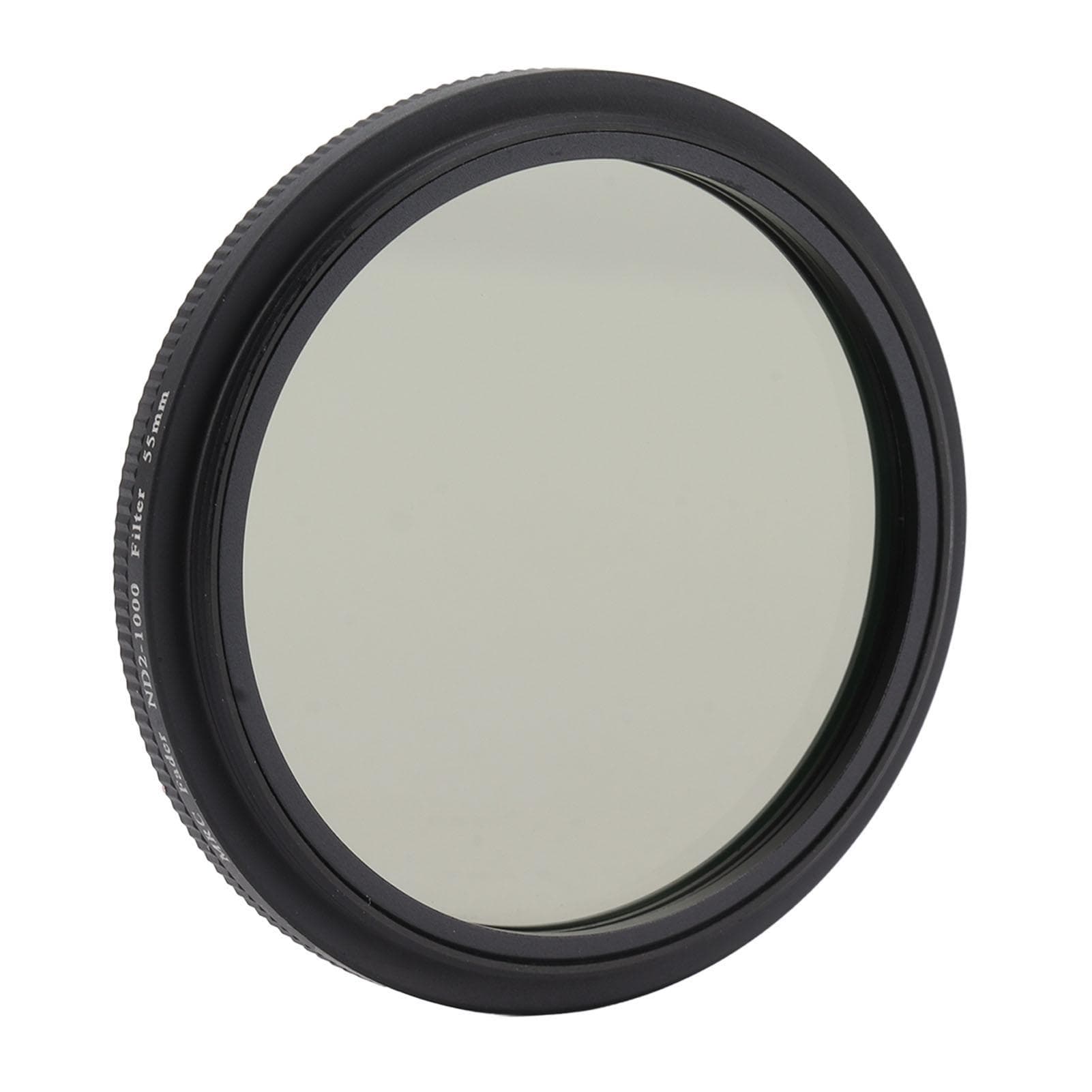 Lightdow Camera ND Filter ND2 to ND1000 Adjustable Optical Glass Camera Filter Lens for Shooting 55mm