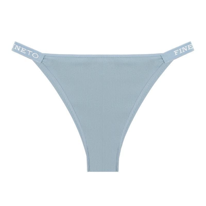 All of Me Women Panty Cotton Briefs Sexy Panties Thong Underwear Solid Color Intimates Lingerie for Woman M light blue