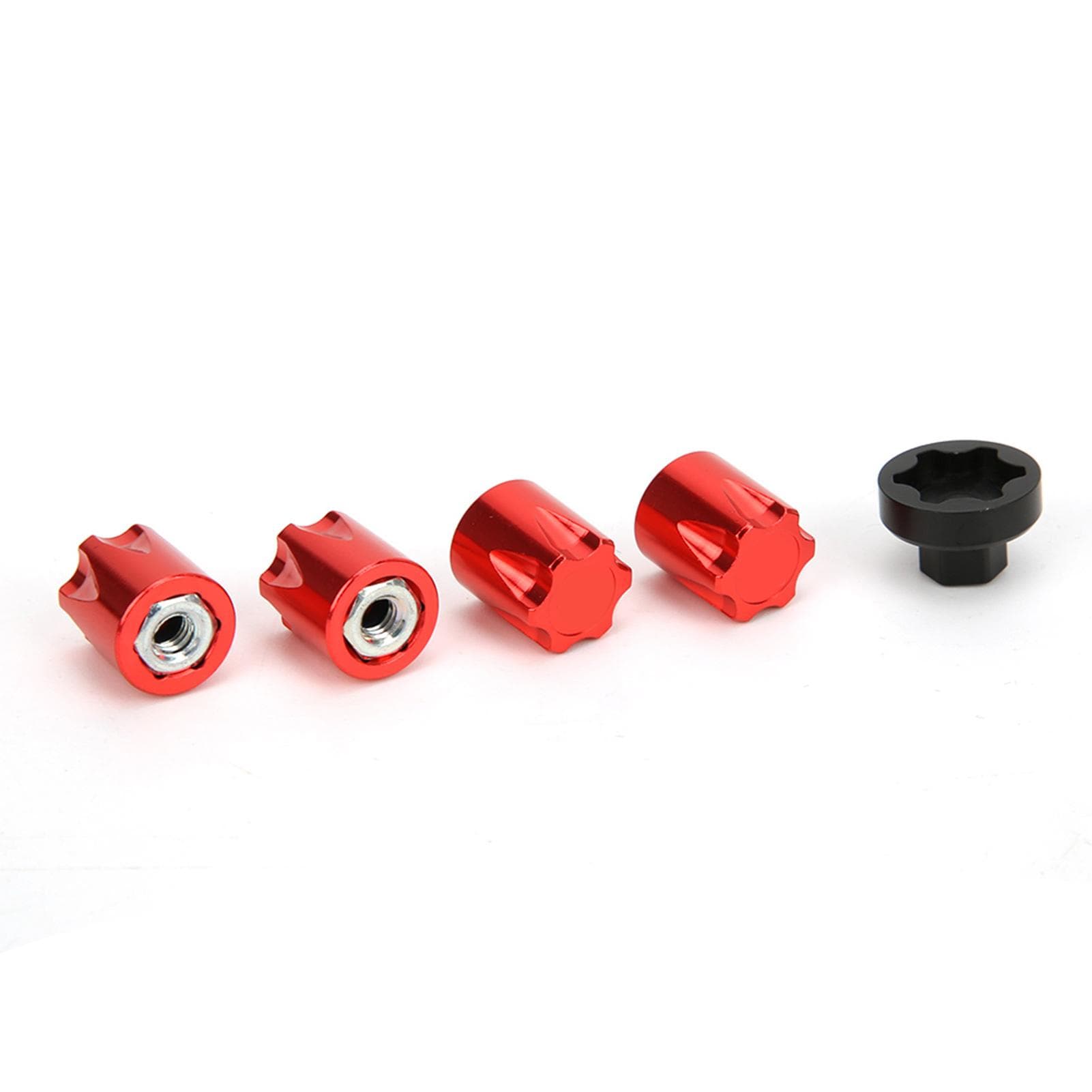 4pcs Wheel Rim Center Cap M4 Nut Fit for Traxxas TRX4 for Axial SCX10 90046 D90 for Tamiya