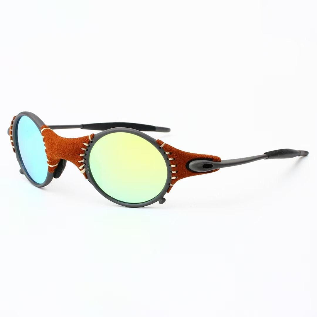 MTB Cycling Sunglasses UV400 Metal Frame Bicycle Goggles for Men Riding Glasses E5-3 One Size