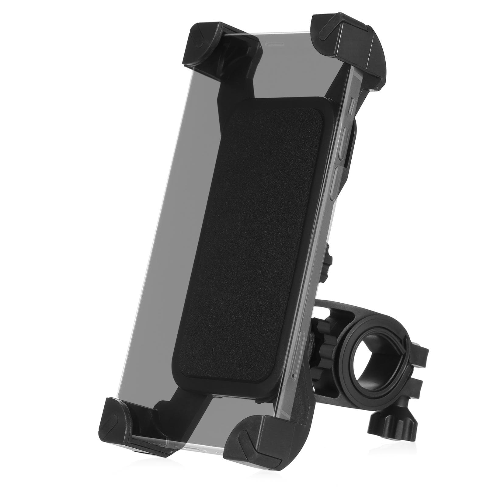 Bike Phone Mount 360 degrees Rotation Electric Scooter Phone Handlebar Mount Bracket black