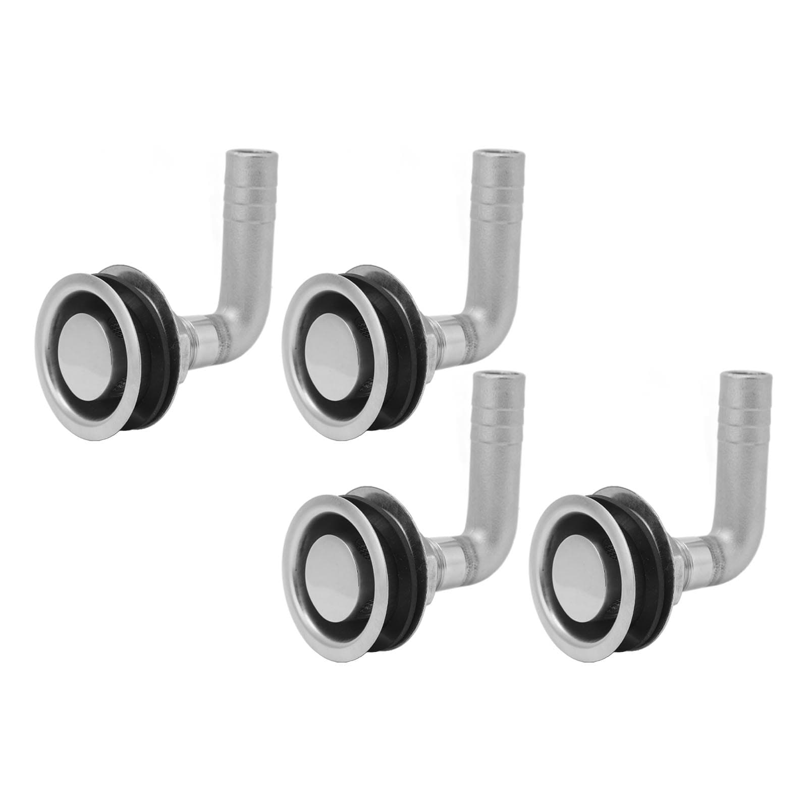 4Pcs Marine Fuel Gas Tank Vent Stainless Steel 316 90 Degree Boat Fuel Vent for 58inch Hose