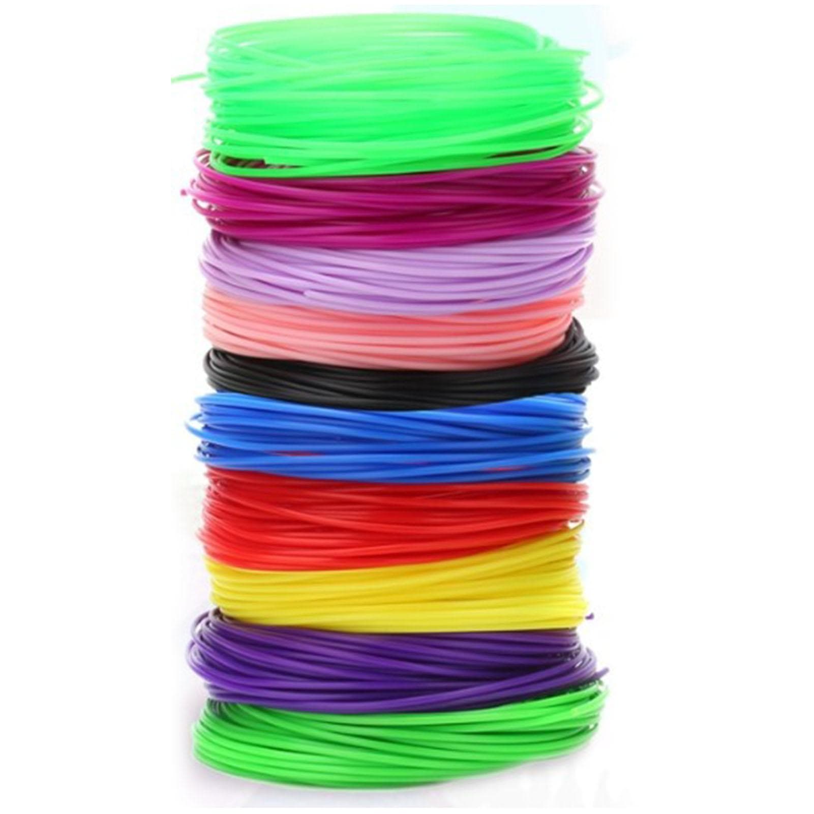 20 Rolls 3D Pen Filament PLA 10.9yd Length Assorted Colors Smoothing Safe 3D Pen Filament Refills