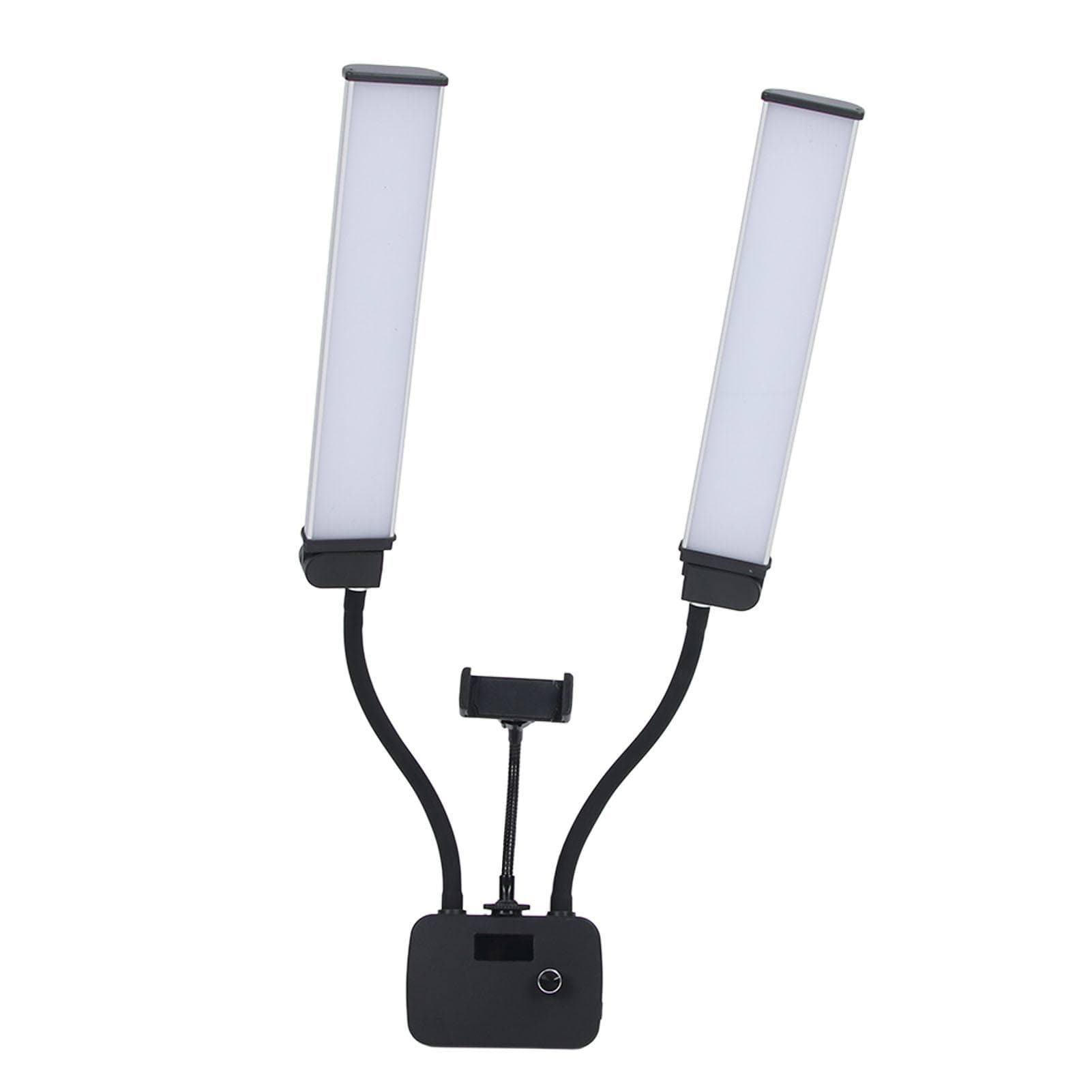 Double Arms Beauty Light 45W Dimmable Double Arm Fill Light with Remote Control for Selfie US Plug