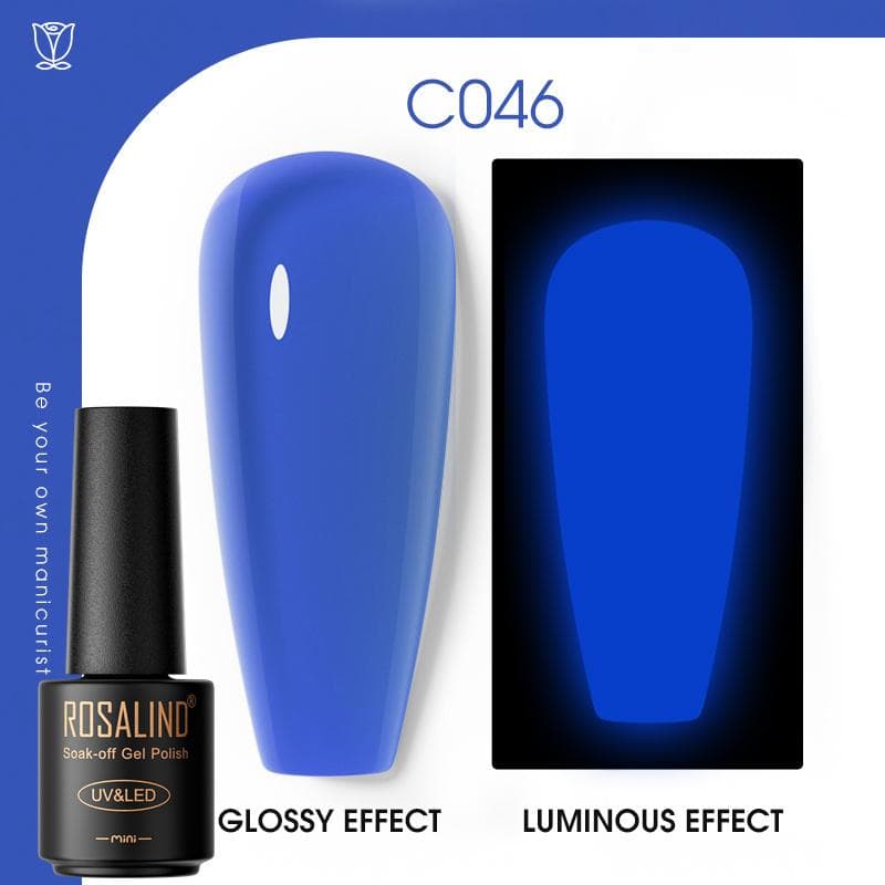 ROSALIND Nail Gel Polish Semi Permanent Varnish Hybrid UV Gel Polish Soak Off Nail Art Gel Top Base Coat Matt Top For Manicure Nail Art RA-C046