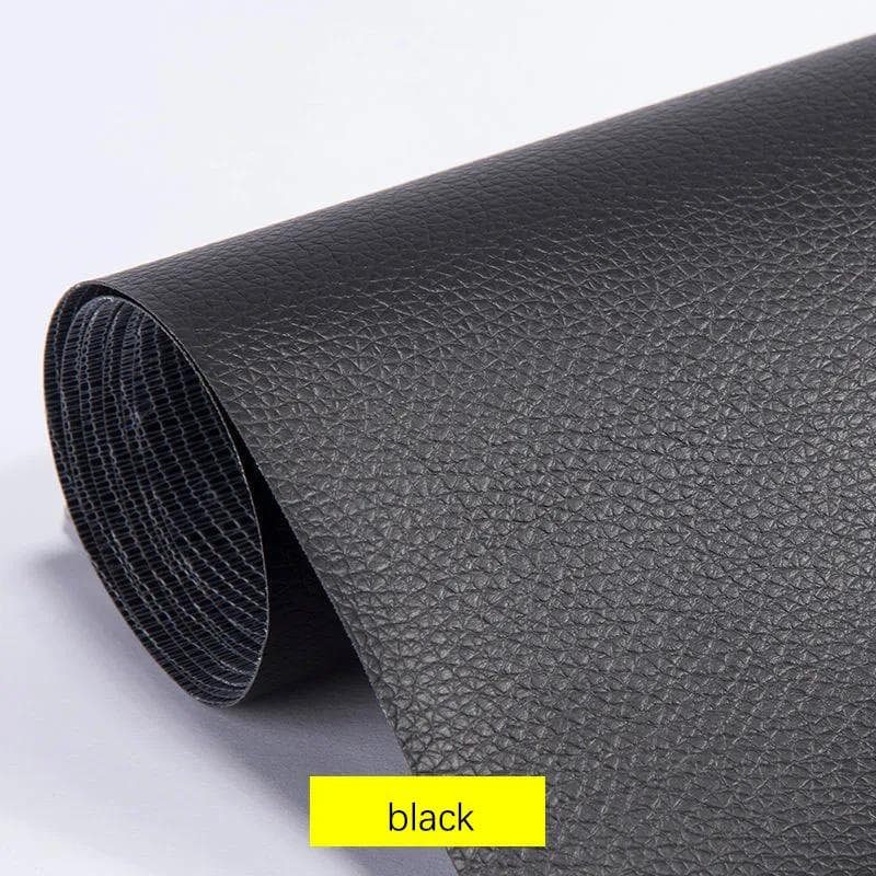 200x137CM Self Adhesive Leather Sofa Repair Furniture Table Chair Sticker Seat Bag Shoe Bed Fix Mend PU Artificial Leather Skin 100x137cm black