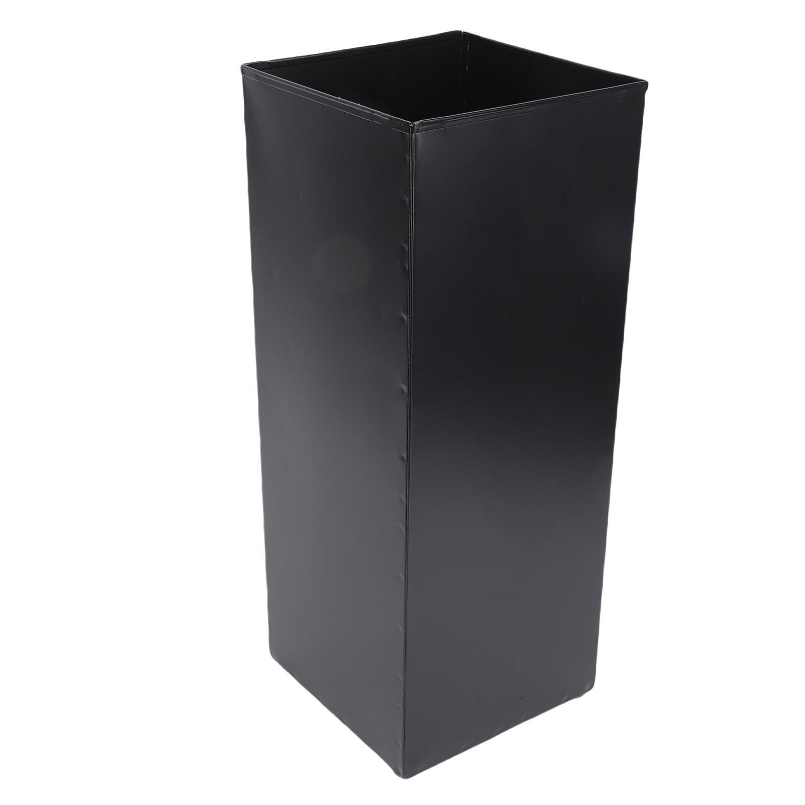 Metal Umbrella Holder for Entryway Letter Hollow Out Alloy Umbrella Organizer Rectangular for Home black