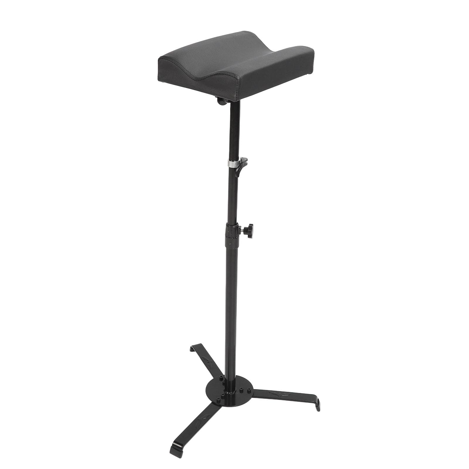 Tattoo Armrest Stand Height Adjust Waterproof Stable Base PU Tattoo Tripod Stand for Hands Black