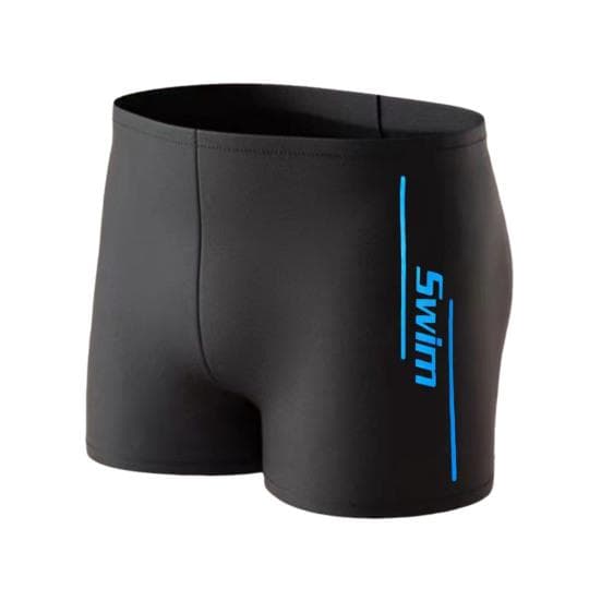 Men's Elastic Swim Trunks Quick-Dry Anti-Embarrassment Beach Shorts U-Shaped Crotch Drawstring Waist Boxer Shorts for Water Sports Surfing L sky blue