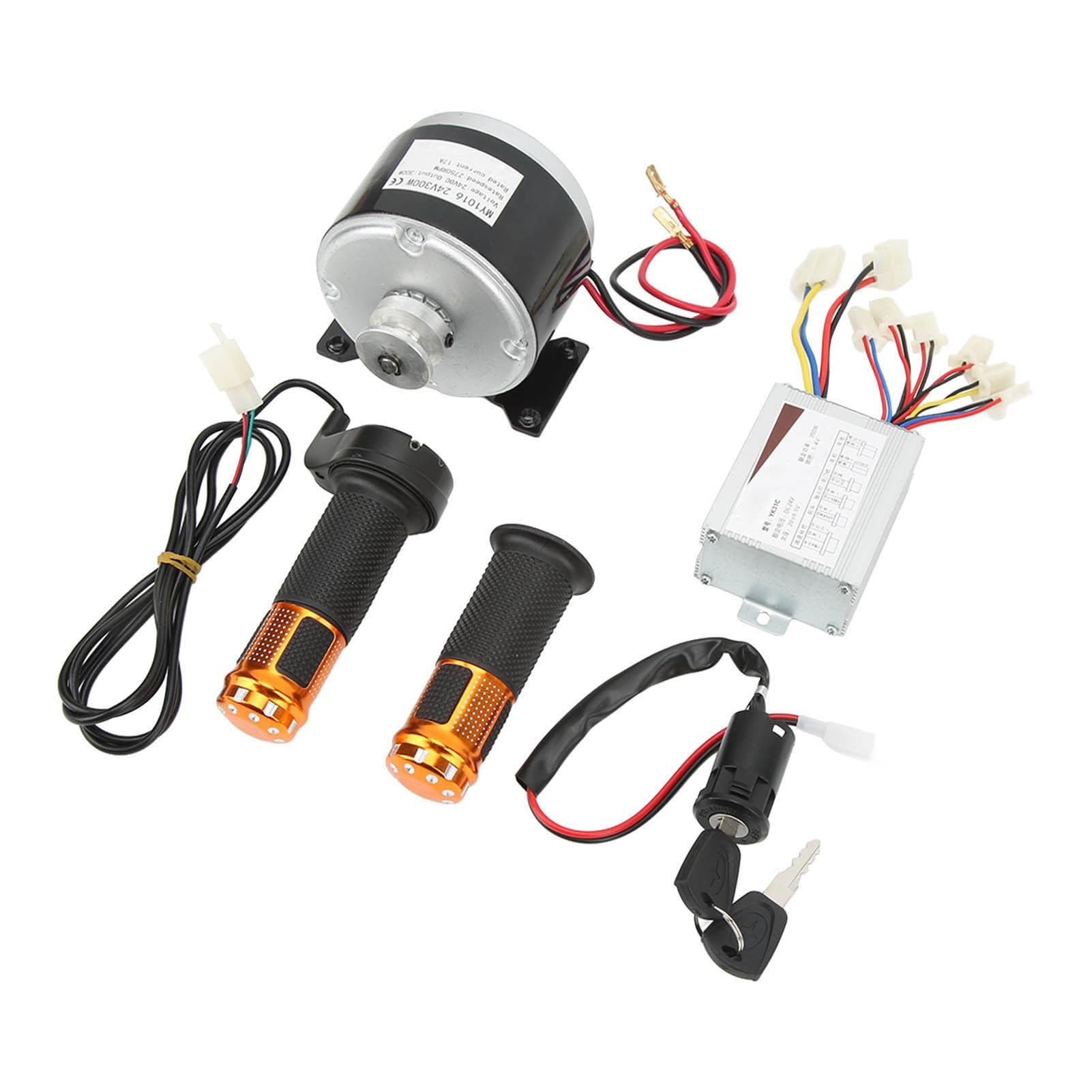 Electric Bike Motor Conversion Kit 24V 300W High Speed Motor 24V 350W Brush Controller Electric