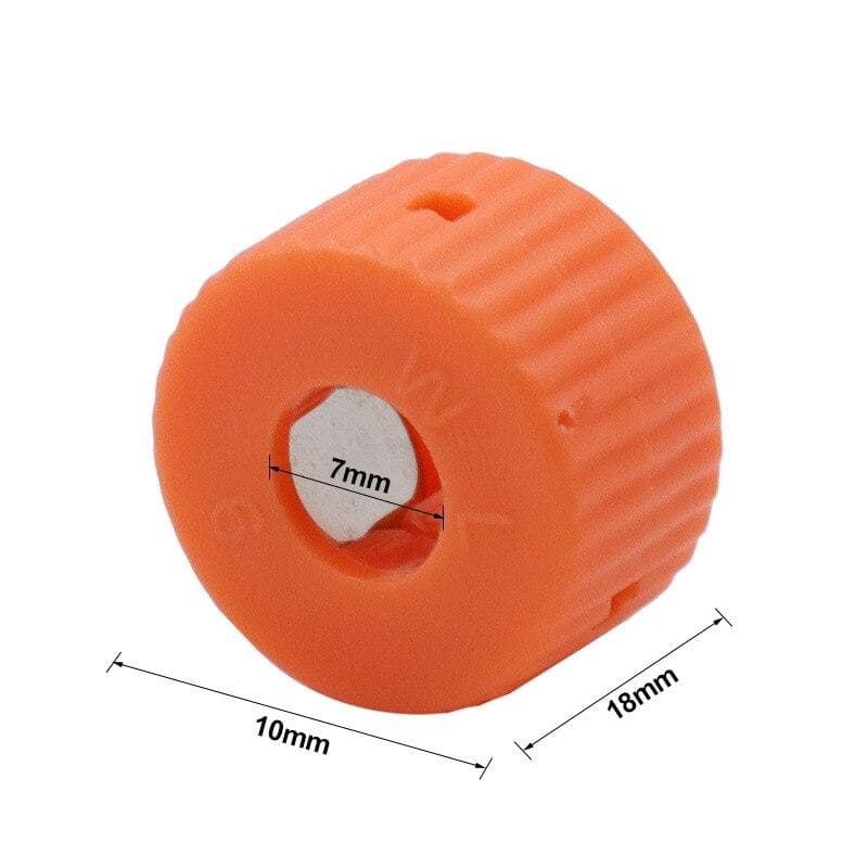 Multifunctional Universal Magnetic Ring 1/4 Metal Screwdriver Bit white