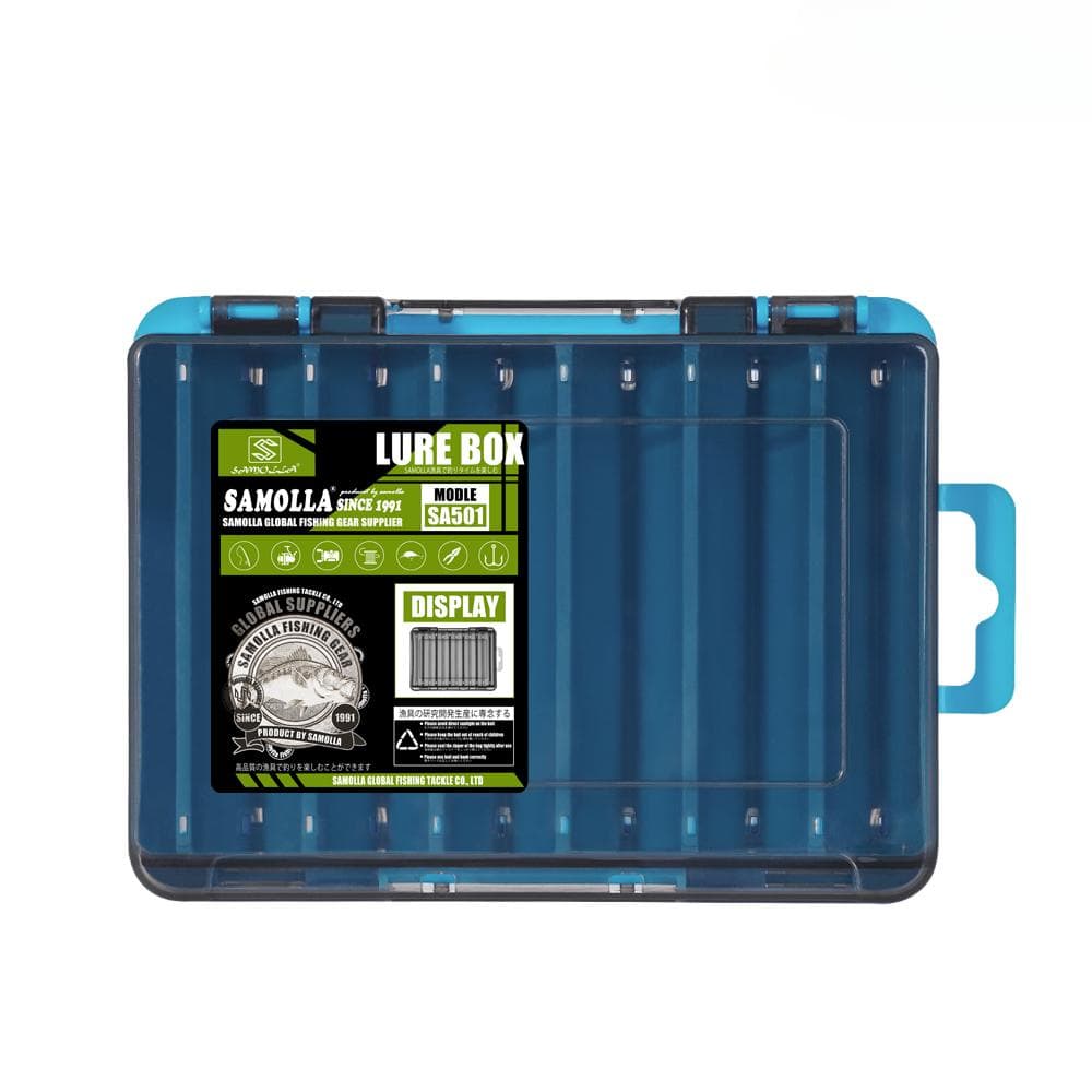 Double-Sided Compact Tackle Box - Streamline Fishing with Durable, Versatile Organizer for Lures, Hooks, Baits
