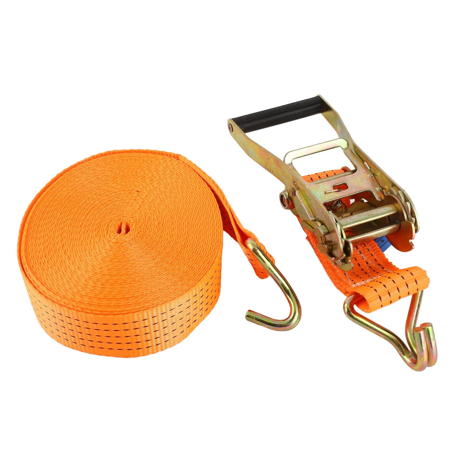 15M Car Tie Down Straps Heavy Duty 6613.86 Lbs Strength Double Row Hooks Fastening Straps Tightener