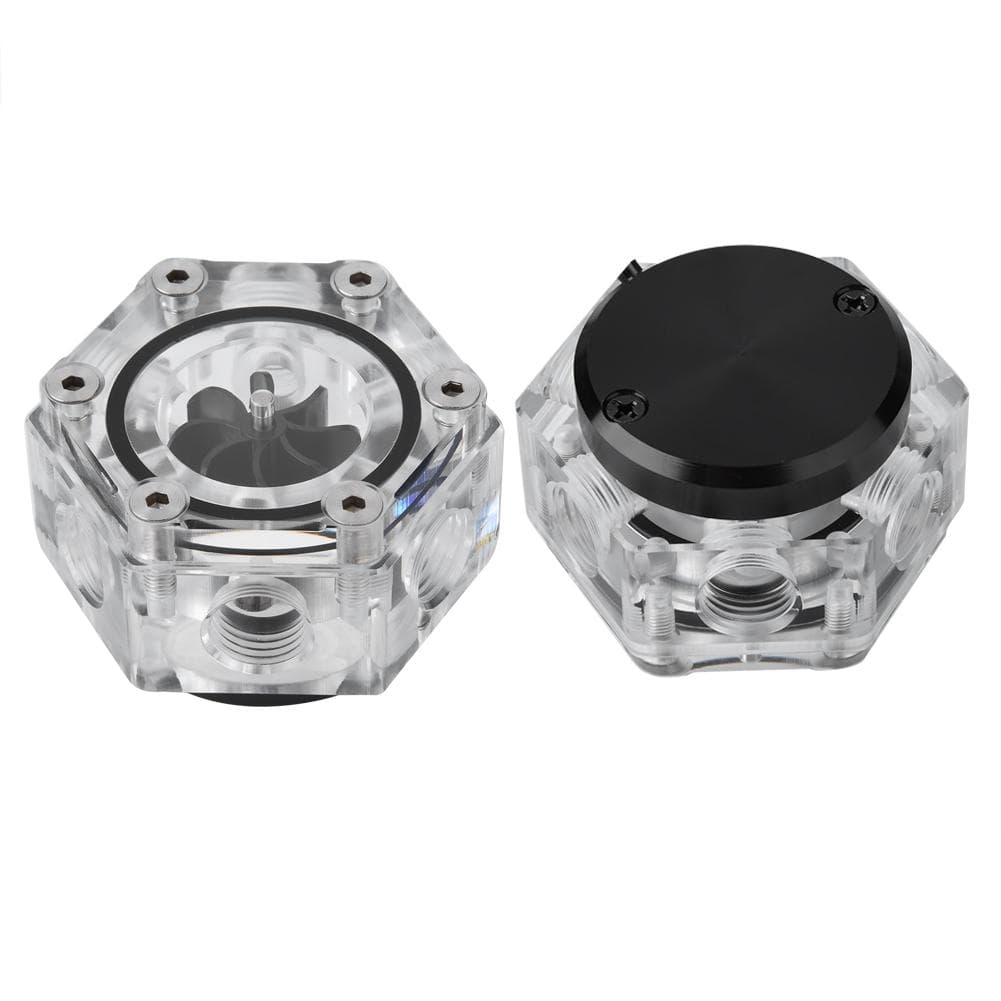 6 Way Acrylic Flow Meter Indicator G14 Threaded For PC Computer Liquid Water Cooling