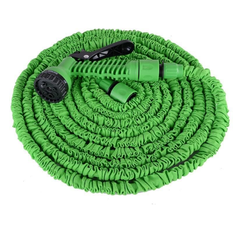 Garden Hoses Flexible Expandable Hose Plastic Telescopic Pipe Nozzle Spray Gun Watering Equipment Stretch Garden Tool 100FT green