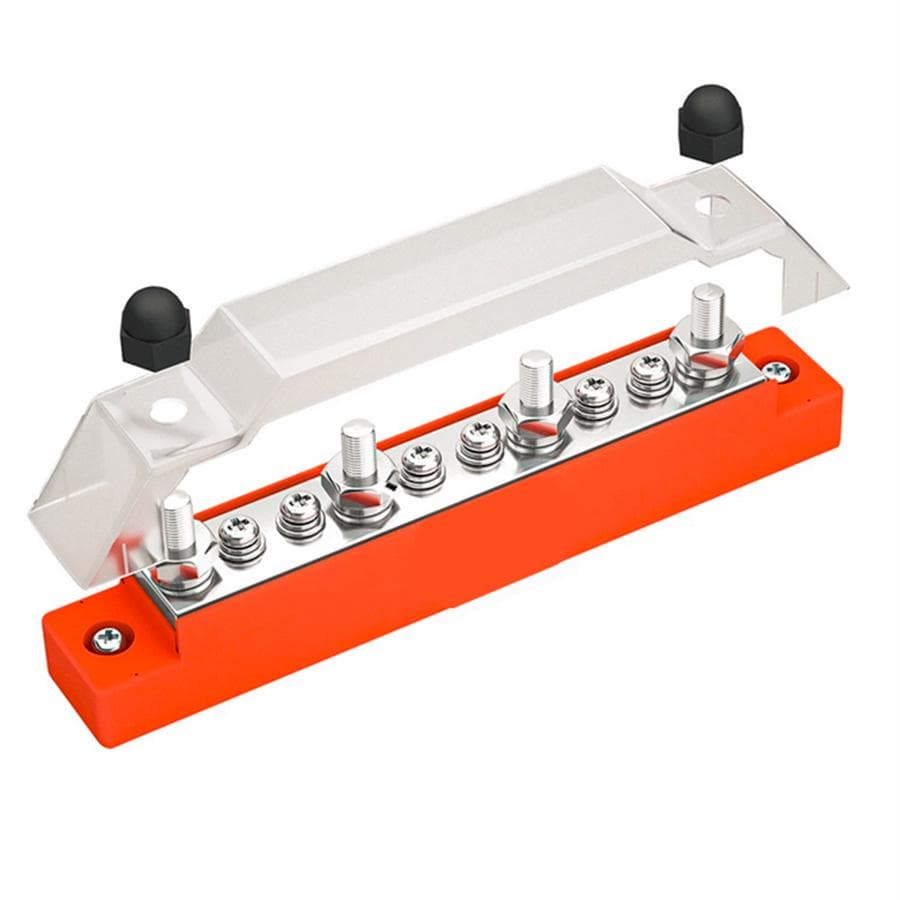 Positive Power Distribution Terminal Block Battery Bus Bar Set 300V AC / 48V DC