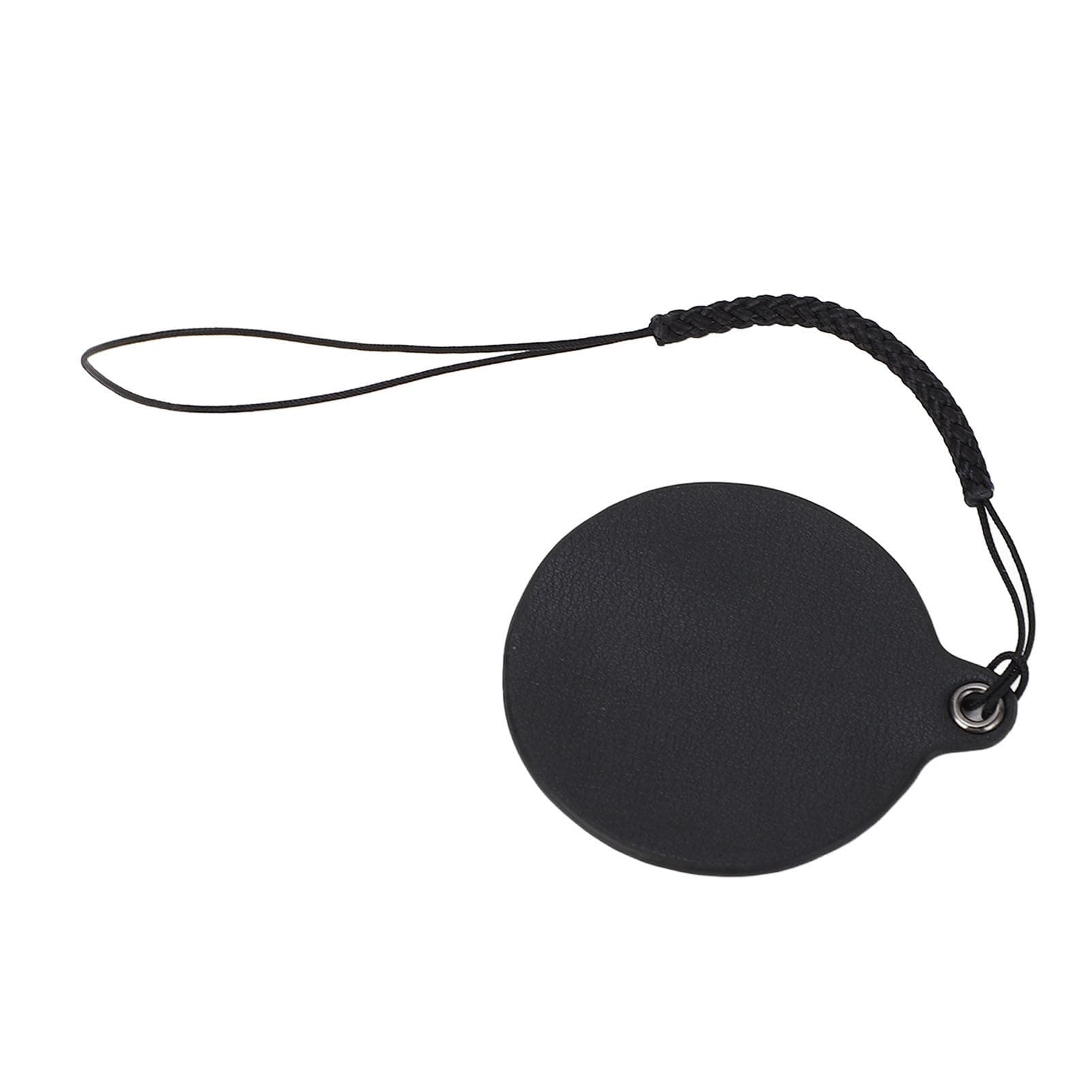 Lens Protective Cap for EVO Print Camera Genuine Leather Lens Cover with Carrying Rope 4.7cm