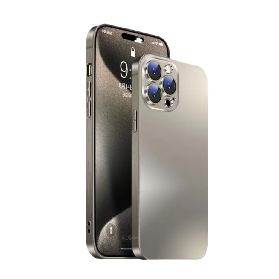 IPhone 16 Titanium Electroplated Nano-applicable Apple 15 PROMAX Mobile Phone Case 14 Frosted 13 Original Lens Film Apple 14