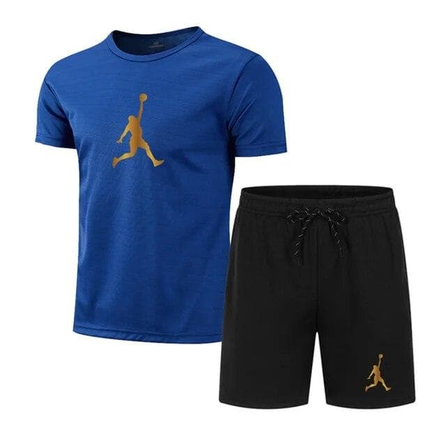 Summer Popular Men's T-shirt+shorts Suit Men Sports Suit Printing Casual Fashion Short-sleeved T-shirt Set Men Joggers Suit Set 3XL