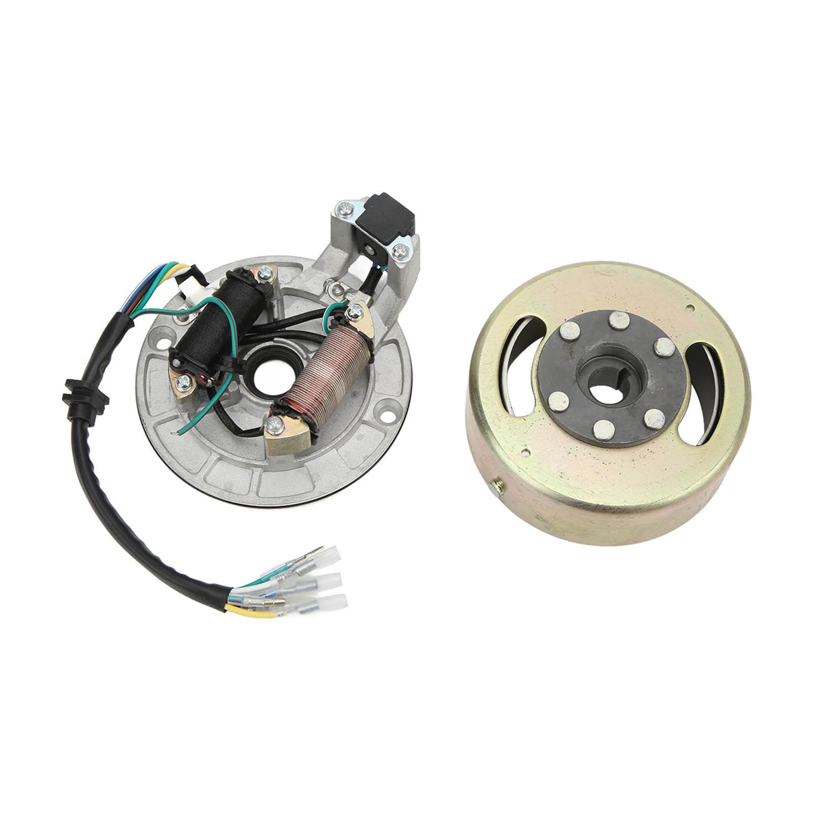 Magneto Stator Flywheel Rotor Kit Copper Aluminum for 90cc 110cc 125cc 140cc Kick Start Engine PIT