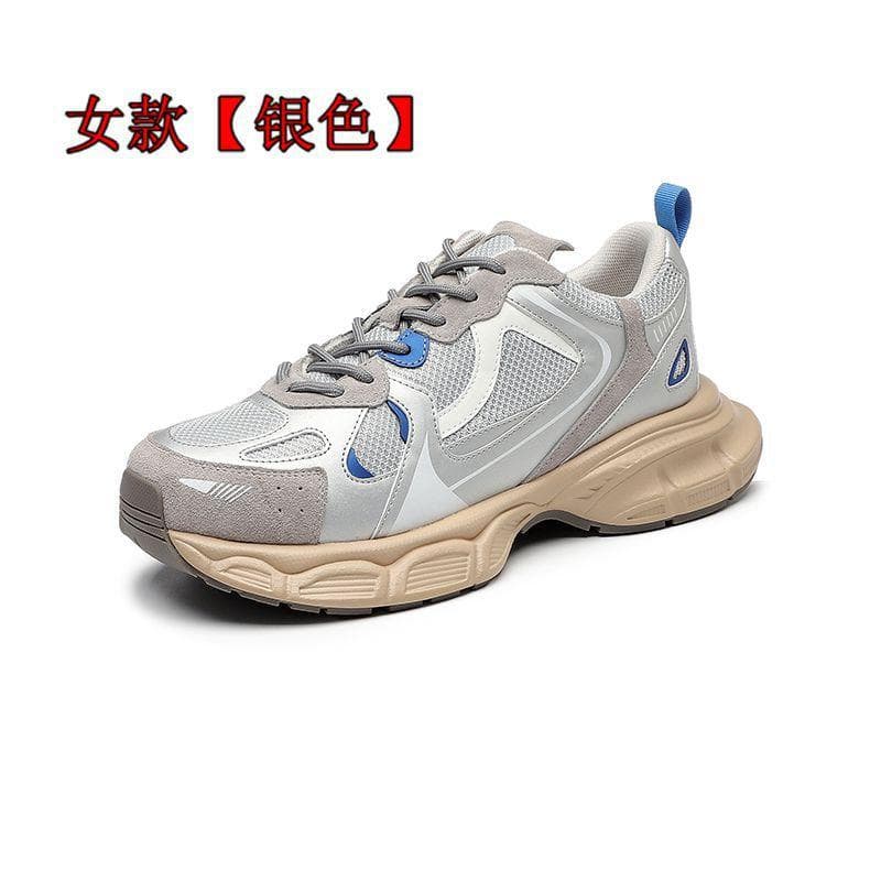 Dad Shoes Women's  Spring and Summer New Breathable Mesh Casual Couple plus Size Women's Shoes Thick Bottom Sneaker Men 40