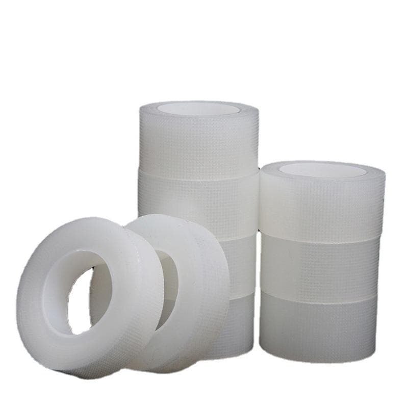 1 Roll Healing Patches Wound Strips Breathable Grid Transparent Tape Curved Medical PE Dressing Adhesive Plasters Bandages M