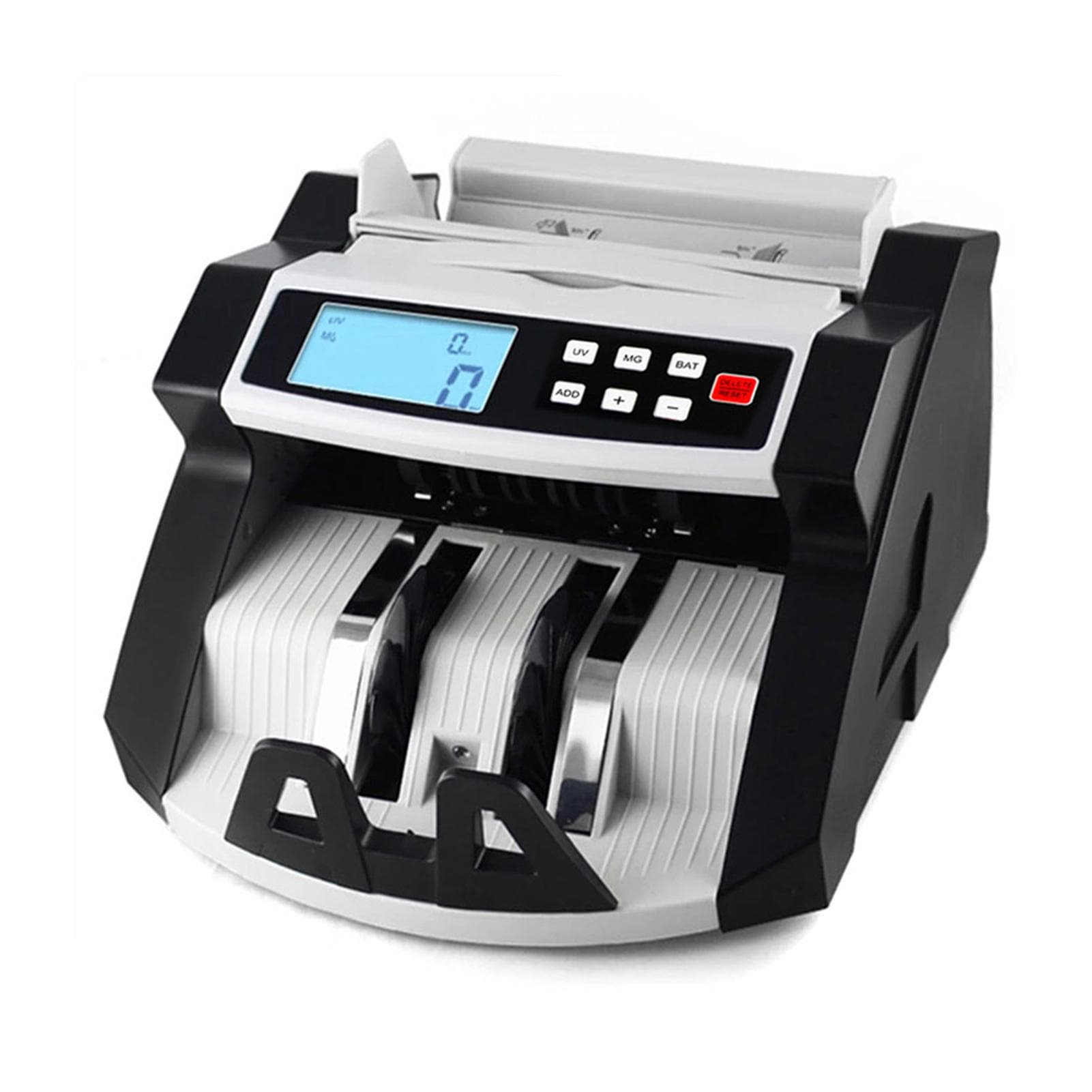 Automatic Multi-Currency Cash Banknote Money Bill Counter Counting Machine LCD Display with UV MG US Plug
